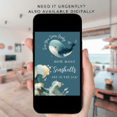 Sea You Soon Guess How Many Baby Shower Game Card 招待状