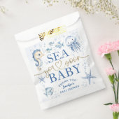 Sea You Soon Ocean Baby Shower Boy Navy Blue Ocean フェイバーバッグ (封をした状態)