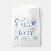 Sea You Soon Ocean Baby Shower Boy Navy Blue Ocean フェイバーバッグ (正面)