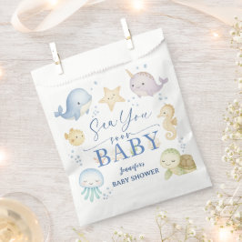 Sea You Soon Ocean Baby Shower Paper  フェイバーバッグ