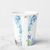 Sea You Soon Seashell Baby Shower 紙コップ (左)