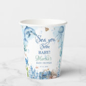 Sea You Soon Seashell Baby Shower 紙コップ (裏面)