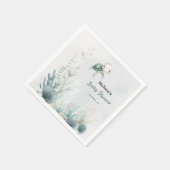 Sea You Soon Turtle Undersea Baby Shower スタンダードカクテルナプキン (角)