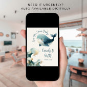 Sea You Soon Whale Cards Gifts Baby Shower ivory ポスター