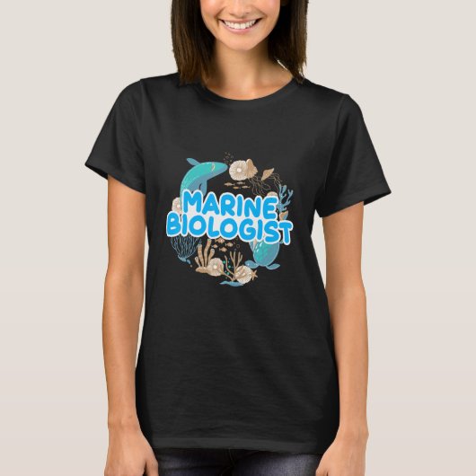 Sea Zoologist Ocean Student Science Marine Biologi Tシャツ (正面)