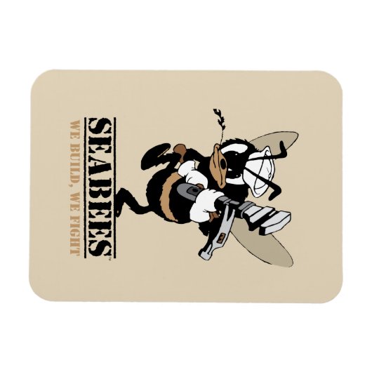 Seabees我々は我々は写真の磁石と戦う構築 マグネット (横)