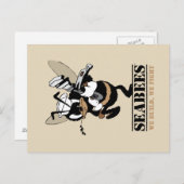 Seabees我々は戦うポストカードを構築 ポストカード (正面/裏面)