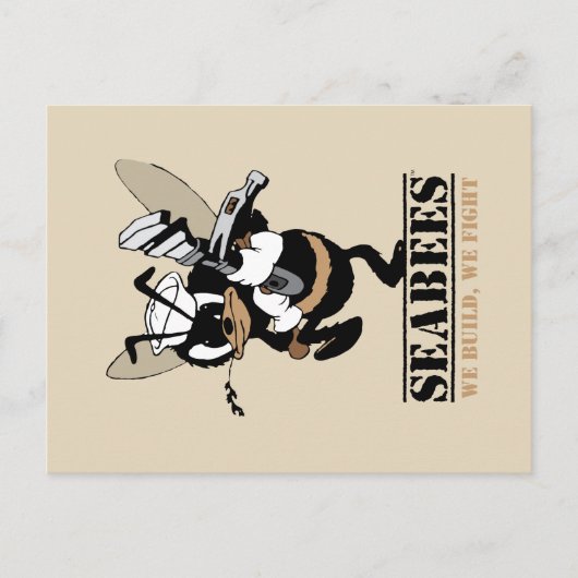 Seabees我々は戦うポストカードを構築 ポストカード (正面)