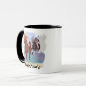 “Seabiscuit” vs War Admiral  - 名前入り マグカップ (正面左)