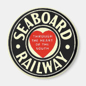 Seaboard Air Line Railwayハートロゴ マグネット (正面)