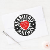 Seaboard Air Line Railwayハートロゴ ラウンドシール (封筒)