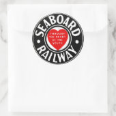 Seaboard Air Line Railwayハートロゴ ラウンドシール (バッグ)