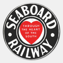 Seaboard Air Line Railwayハートロゴ ラウンドシール
