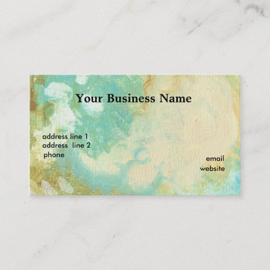 Seacloudsテクスチャ名刺テンプレート 名刺 (正面)