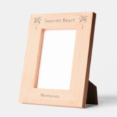 Seacrest Beach Florida Laser Engraved frame レーザー彫刻フレーム (左)