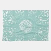 Seafoamの渦巻 キッチンタオル (横)