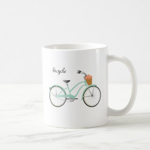 Seafoamの緑の自転車 コーヒーマグカップ