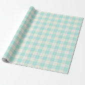Seafoam Gingham - Wrapping Paper ラッピングペーパー (アンロールド)
