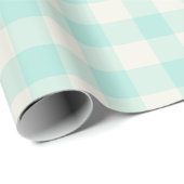 Seafoam Gingham - Wrapping Paper ラッピングペーパー (ロールコーナー)