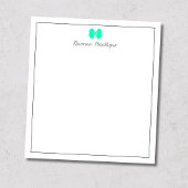 Seafoam Green Bow Border Script Custom Name Script ノートパッド