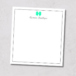 Seafoam Green Bow Border Script Custom Name Script ノートパッド