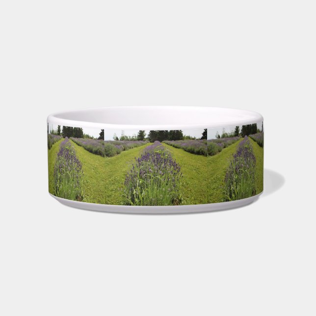 Seafoam Lavender Farm Pet Bowl ボウル (正面)