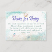 Seafoam Lavender Mermaid Books Request エンクロージャーカード (正面)