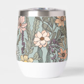 Seafoam Pink Yellow Retro Wildflower (正面)