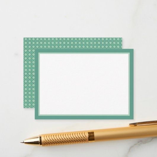 Seafoam Rattan エンクロージャーカード (正面/裏面インサイチュ)