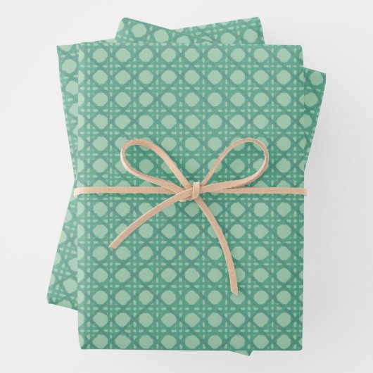 Seafoam Rattan Gift Wrap Sheets ラッピングペーパーシート (インサイチュ)