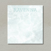 Seafoam Silver Opacity Elegant Custom Script Name ノートパッド