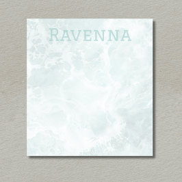 Seafoam Silver Opacity Elegant Custom Script Name ノートパッド