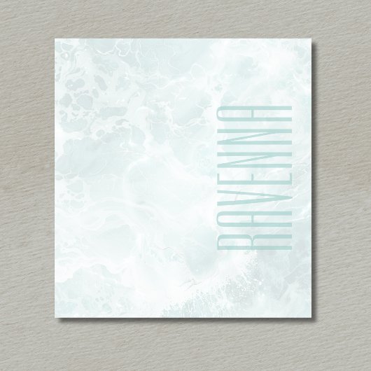 Seafoam Silver Opacity Elegant Custom Script Name ノートパッド