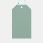Seafoam Stiped Velvet-Look Diamond Trees ギフトタグ (裏面)