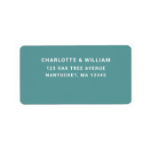 Seafoam Waves Return Address ラベル (正面)