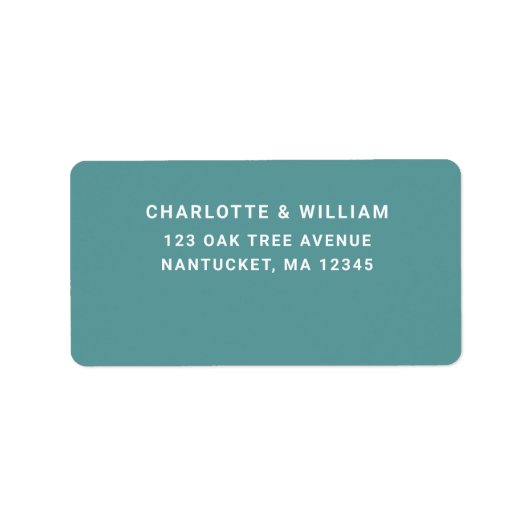 Seafoam Waves Return Address ラベル (正面)