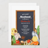  seafood メニューのご案内 招待状 (正面/裏面)