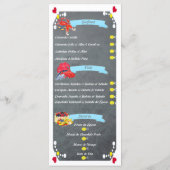 Seafood and Fish Restaurant Menu メニュー (裏面)