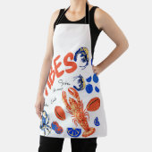 Seafood Beach Fisherman Ocean Tropical Quote  エプロン (インサイチュ)