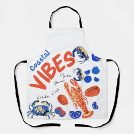 Seafood Beach Fisherman Ocean Tropical Quote  エプロン