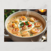 Seafood Bisque Recipe Card ポストカード (正面)