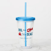 Seafood Boil Bachelorette Party アクリルタンブラー (正面)