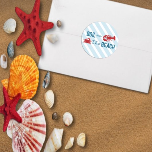 Seafood Boil Bachelorette Party ラウンドシール