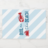 Seafood Boil Bachelorette Party リキュールボトルラベル (シングルラベル)