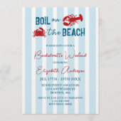 Seafood Boil Bachelorette Party 招待状 (正面)