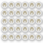 Seafood Wedding Place Cards Meal Choice  シール (正面)