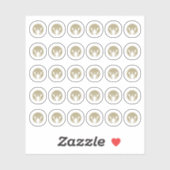 Seafood Wedding Place Cards Meal Choice  シール (シート)