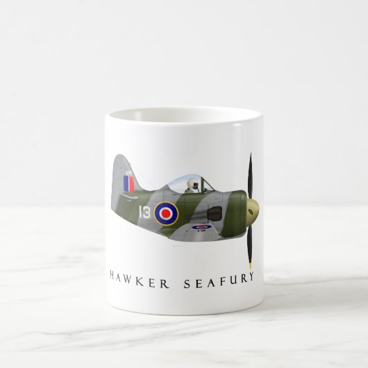 Seafuryの競争13のマグ コーヒーマグカップ (中央)