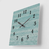 Seagassテクスチャビーチデコースクエアウォールクロック スクエア壁時計 (傾斜)