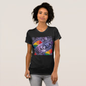 SEAGLAの宇宙のロゴ Tシャツ (正面フル)